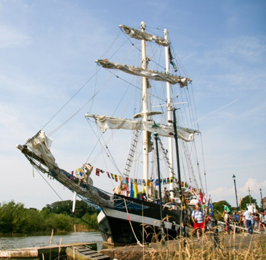 La Malouine docked at Annan Harbour
