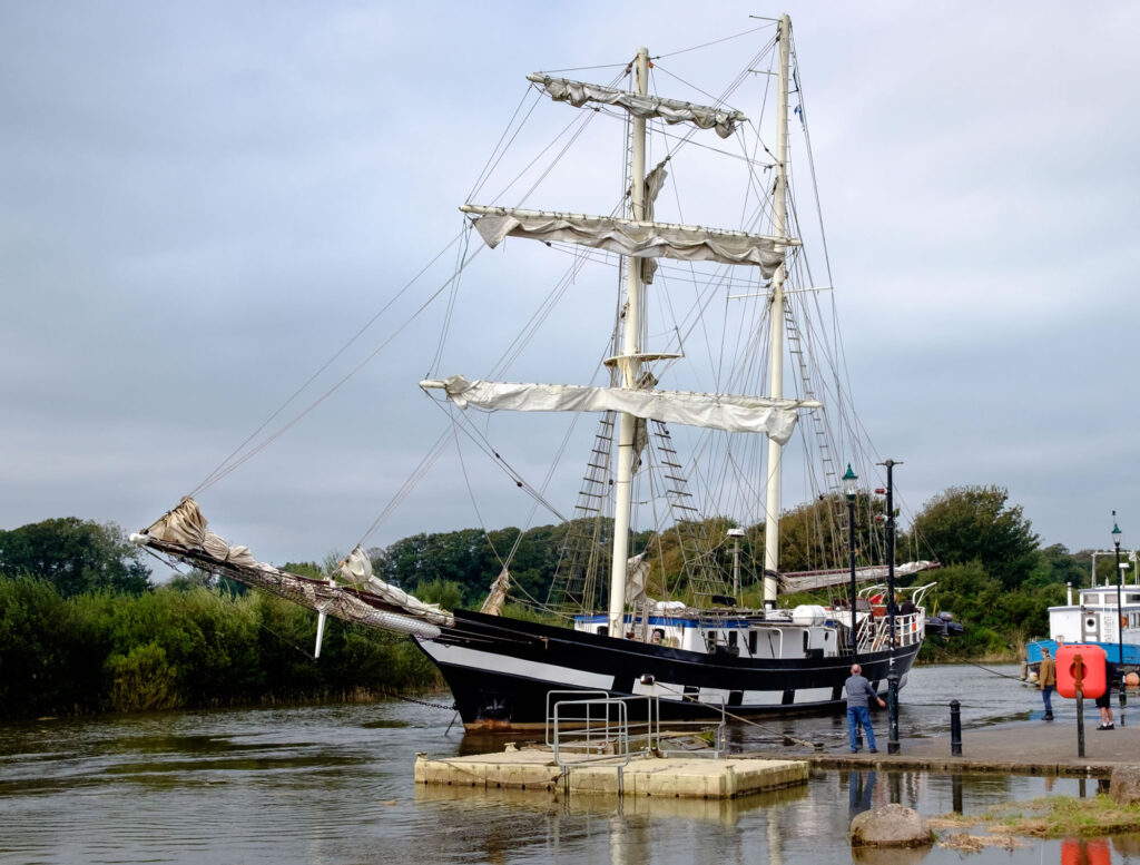 Tall ship at Annan Harbour Festival 2024
